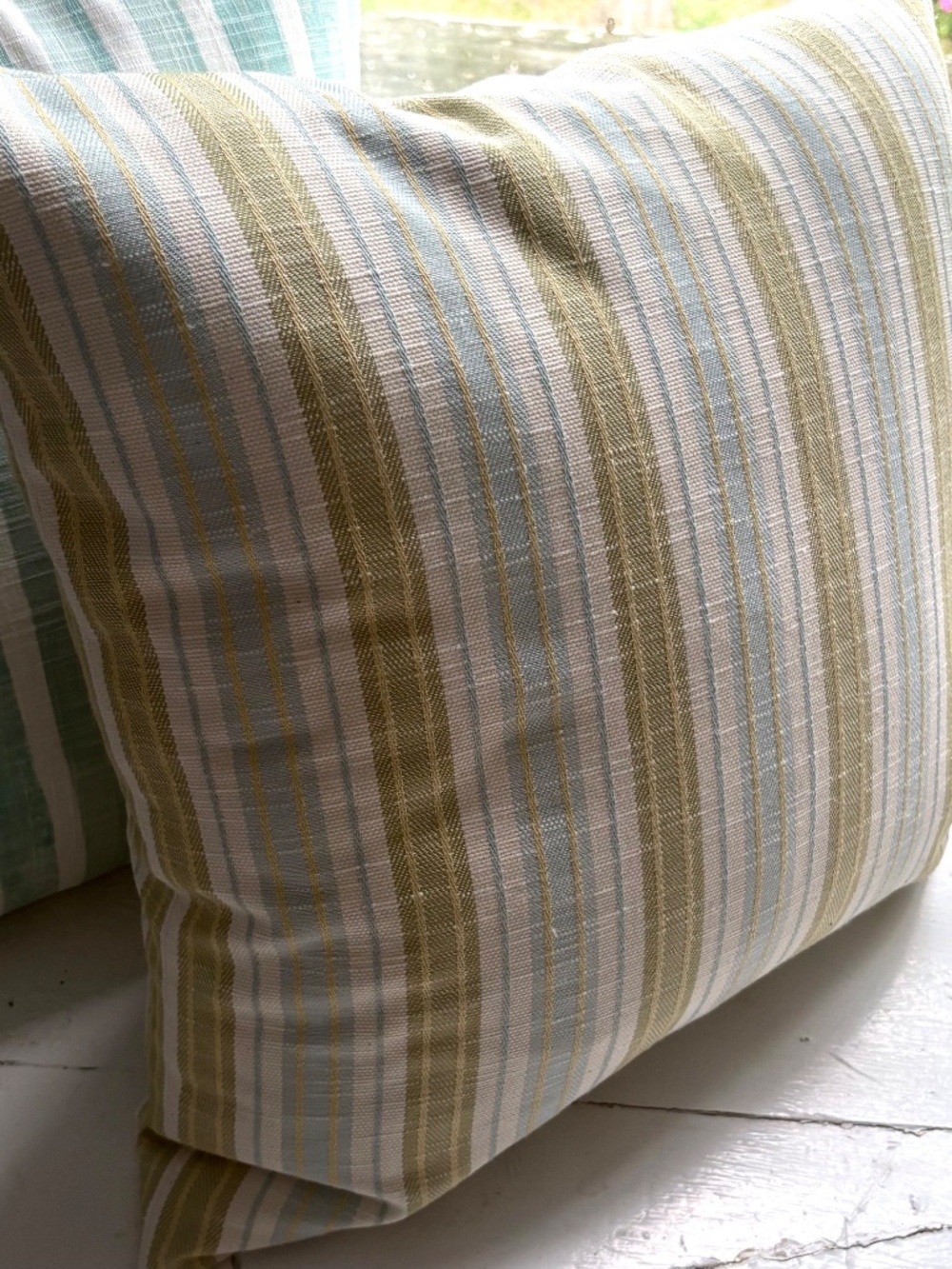 Handmade Zippered and Lined Cotton Throw Pillow Cover